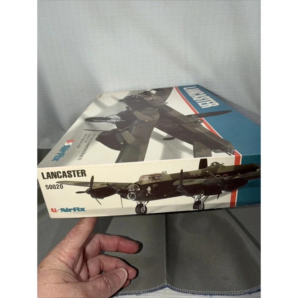 Vtg USAirfix Lancaster British Bomber Model Kit 1/72 Scale 100% Complete Unbuilt